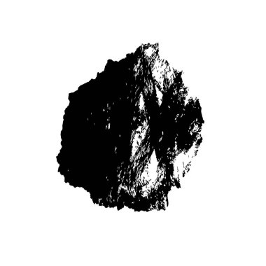 siyah fırça darbesi ve doku. grunge soyut el - boyanmış elementler.