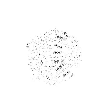 Birçok rastgele daireye sahip soyut arkaplan.