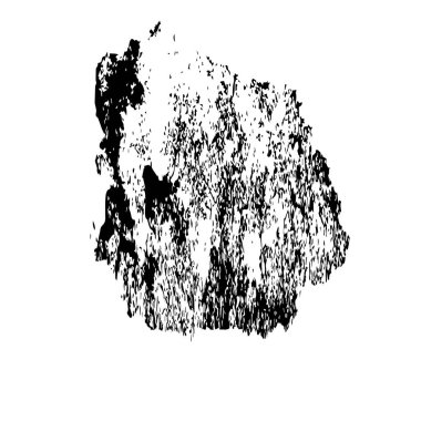 Beyaz arkaplanda soyut tek renkli leke, vektör illüstrasyonu