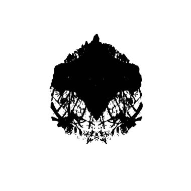 Beyaz arka planda siyah siluet ağaç silueti. vektör illüstrasyonu