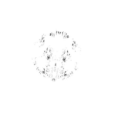 grunge siyah ve beyaz fırça darbesinin vektör çizimi