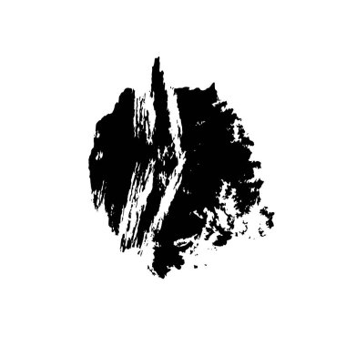 grunge siyah ve beyaz fırça darbesinin vektör çizimi
