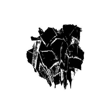 grunge siyah ve beyaz fırça darbesinin vektör çizimi