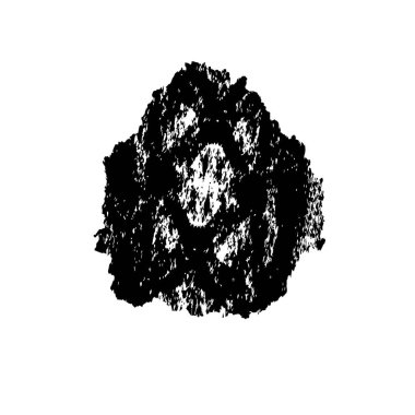 grunge siyah ve beyaz fırça darbesinin vektör çizimi