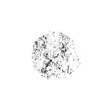 grunge siyah ve beyaz fırça darbesinin vektör çizimi