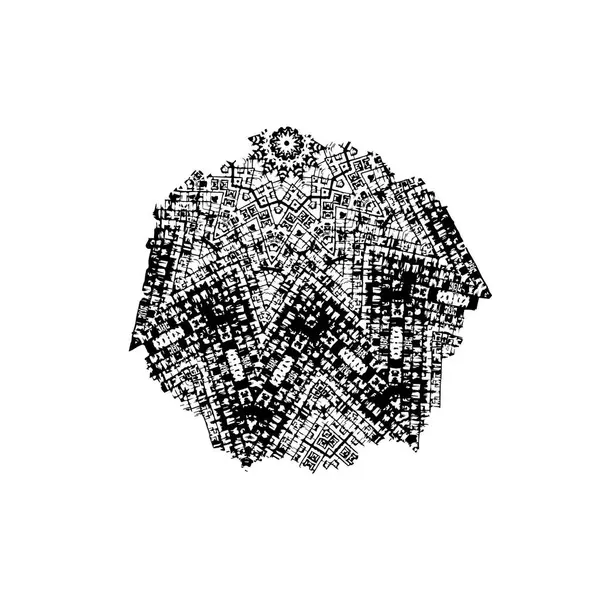 Beyaz arkaplanda soyut siyah renk fırça darbesi