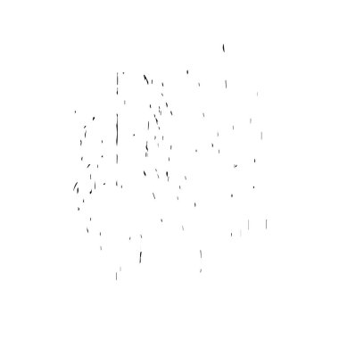 Beyaz arkaplanda soyut tek renkli leke, vektör illüstrasyonu