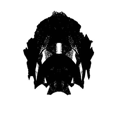 Beyaz arkaplanda soyut grunge siyah nokta izole