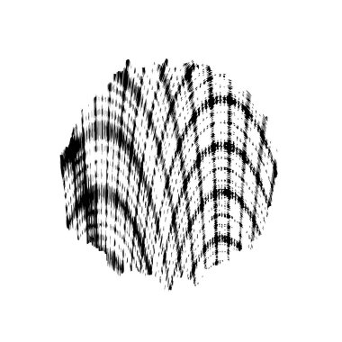 Beyaz arkaplanda soyut grunge siyah nokta izole