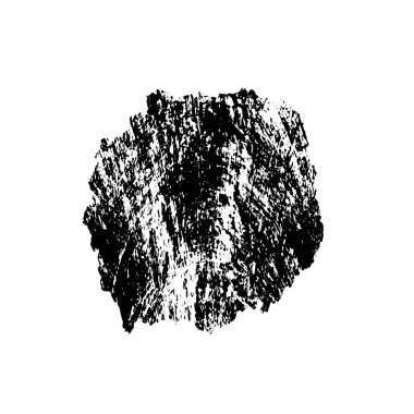 Beyaz arkaplanda soyut grunge siyah nokta izole