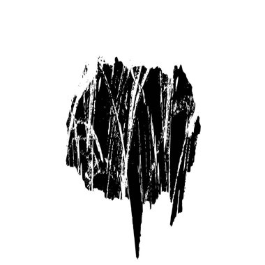 Beyaz arkaplanda soyut grunge siyah nokta izole