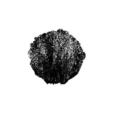 Beyaz arkaplanda soyut grunge siyah nokta izole