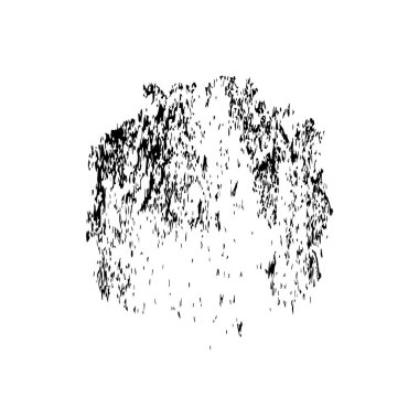 Beyaz arkaplanda soyut tek renkli leke, vektör illüstrasyonu