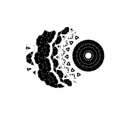 soyut siyah fırça darbesi ve dokusu