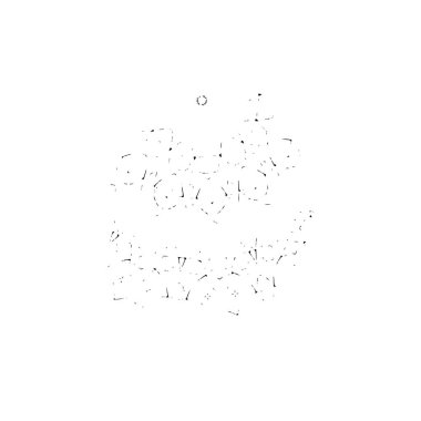 soyut siyah fırça darbesi ve dokusu