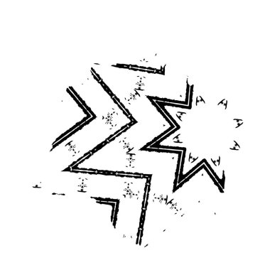 soyut siyah fırça darbesi ve dokusu