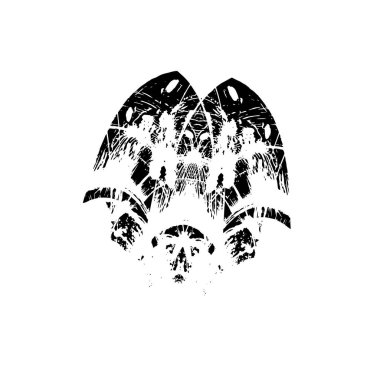 soyut siyah fırça darbesi ve dokusu