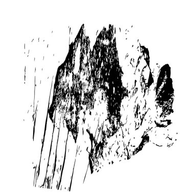 soyut siyah fırça darbesi ve dokusu