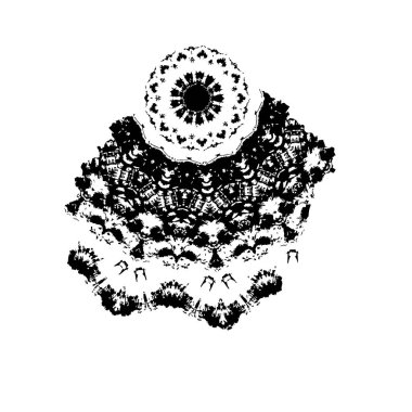 Çizik ve çiziklerle dolu siyah beyaz bir arka plan. Soyut vektör illüstrasyonu.