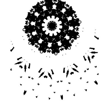 Çizik ve çiziklerle dolu siyah beyaz bir arka plan. Soyut vektör illüstrasyonu.