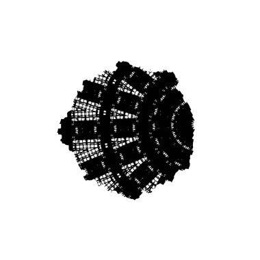 Çizik ve çiziklerle dolu siyah beyaz bir arka plan. Soyut vektör illüstrasyonu.
