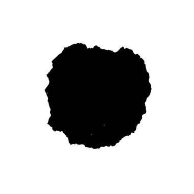 Beyaz arkaplanda siyah grunge mürekkep fırçası darbeleri. 