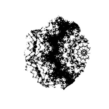 Çizik ve çiziklerle dolu siyah beyaz bir arka plan. Soyut vektör illüstrasyonu.