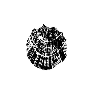 Çizik ve çiziklerle dolu siyah beyaz bir arka plan. Soyut vektör illüstrasyonu.