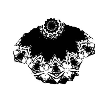 Çizik ve çiziklerle dolu siyah beyaz bir arka plan. Soyut vektör illüstrasyonu.