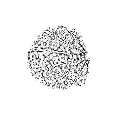 Çizik ve çiziklerle dolu siyah beyaz bir arka plan. Soyut vektör illüstrasyonu.