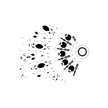 Grunge dokusu, sıkıntı siyah beyaz arka plan. soyut arkaplan