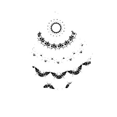 Grunge dokusu, sıkıntı siyah beyaz arka plan. soyut arkaplan