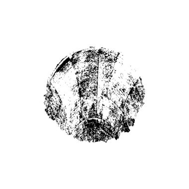 Beyaz arkaplanda soyut grunge siyah nokta izole