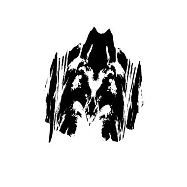 soyut siyah fırça darbesi ve dokusu