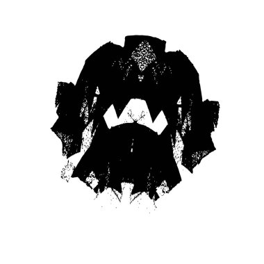 soyut siyah fırça darbesi ve dokusu