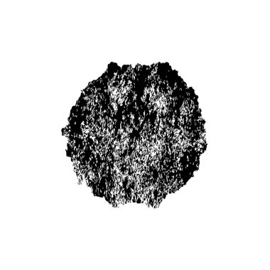 Siyah mürekkep lekesi beyaz arkaplanda izole edildi