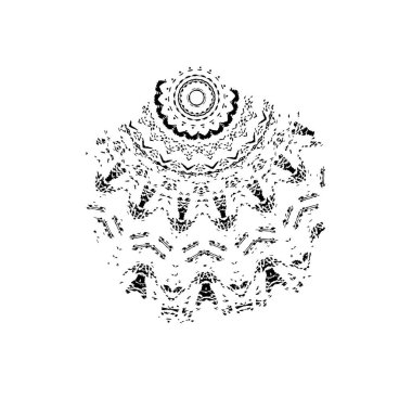 soyut siyah fırça darbesi ve dokusu