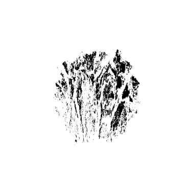 Beyaz arkaplanda soyut grunge siyah nokta izole