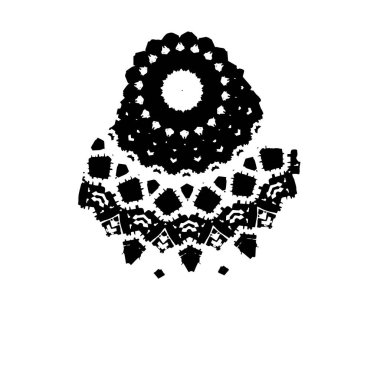 soyut siyah fırça darbesi ve dokusu