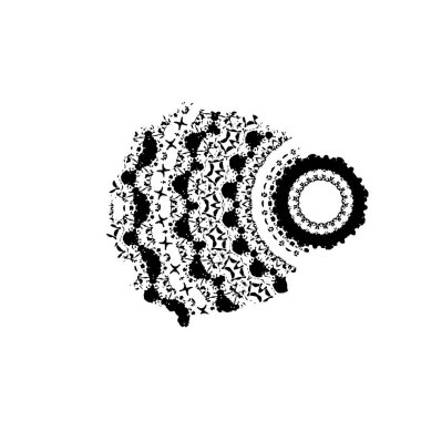 soyut siyah fırça darbesi ve dokusu