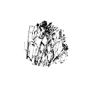 Çizik ve çiziklerle dolu siyah beyaz bir arka plan. Soyut vektör illüstrasyonu.