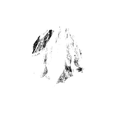 Fırça darbesi. Siyah ve beyaz desenli el yapımı elementler. vektör arkaplanı.