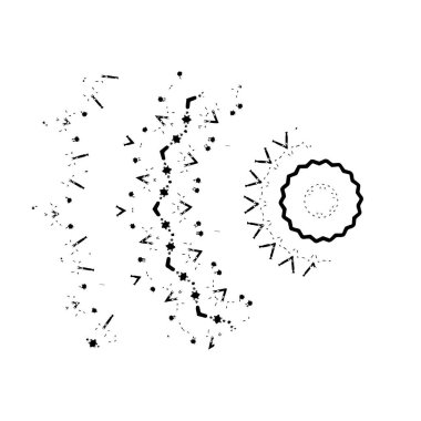 Soyut geometrik şekil. vektör illüstrasyonu