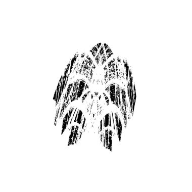 Vektör fırça darbesi. Mürekkep darbesi. Sıkıntılı bir yapısı var. Siyah. İnme inmesi. Mürekkep dokusuyla çizilmiş kıvrımlar. keskin.