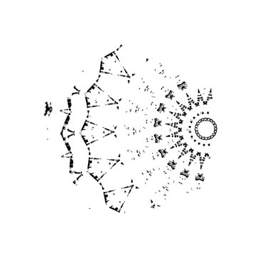 grunge siyah beyaz arkaplan, vektör illüstrasyonu