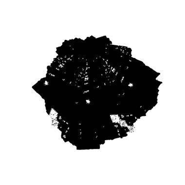 siyah mürekkep fırçası vuruşu. grunge etkisi.