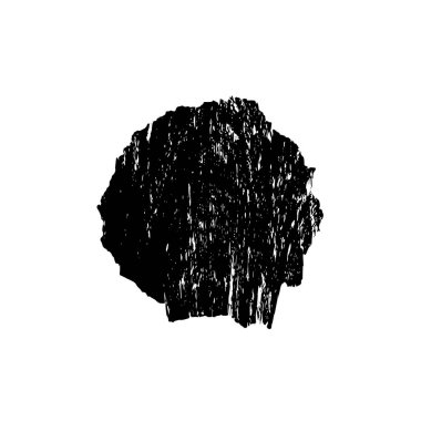 Beyaz arkaplanda soyut grunge siyah nokta izole