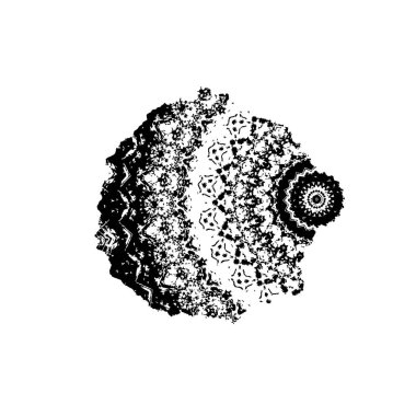 siyah ve beyaz soyut fraktal arkaplan