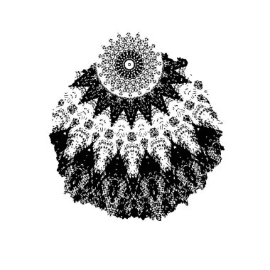 Dekoratif çiçeklerin el çizimi vektör çizimi