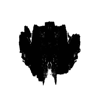 Beyaz arkaplanda soyut grunge siyah nokta izole